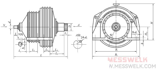 ZJ型行星齿轮减速机（JB-T7681-95）