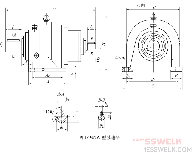 H型星轮减速机JB/T8712-1998