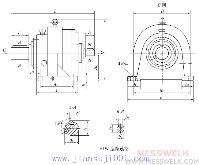 H型星轮减速机JB/T8712-1998