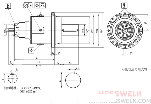 P系列行星齿轮减速机（图）