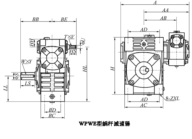 WP、WD型蜗杆减速机