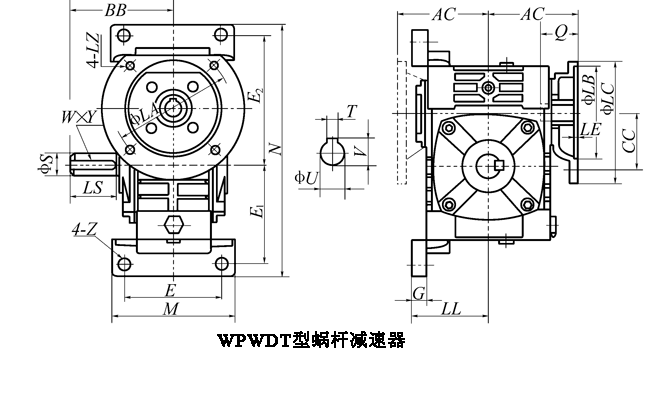 WP、WD型蜗杆减速机