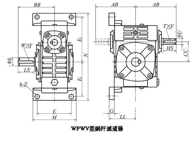 WP、WD型蜗杆减速机