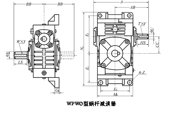 WP、WD型蜗杆减速机