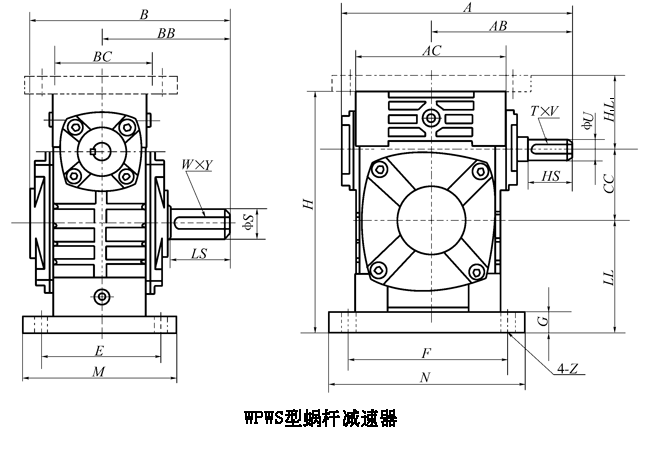 WP、WD型蜗杆减速机