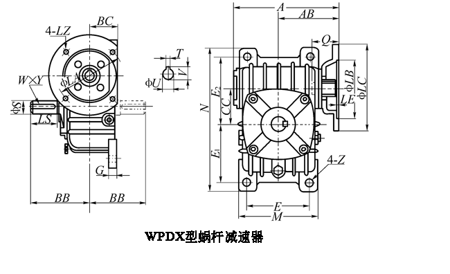 WP、WD型蜗杆减速机