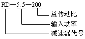 RD系列二次包络减速机型号说明及注意事项