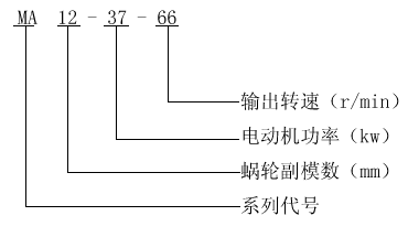 MA型蜗轮蜗杆减速机