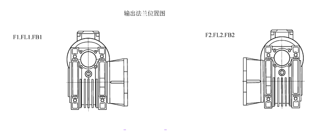 ANRV系列蜗轮蜗杆减速电动机安装形式、附件