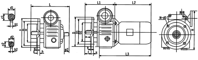 MBL（F）、MBL（F）Y基型法兰式图及安装尺寸