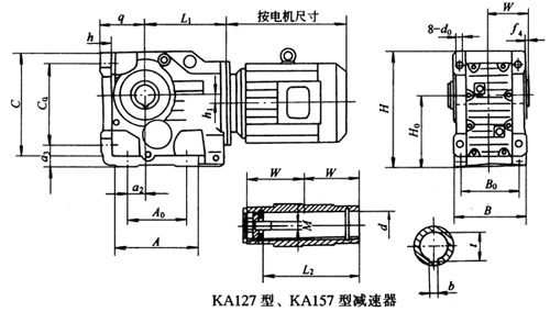 K系列斜齿轮-锥齿轮减速电机