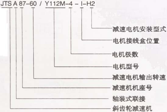 JTS系列斜齿轮-蜗轮减速电机