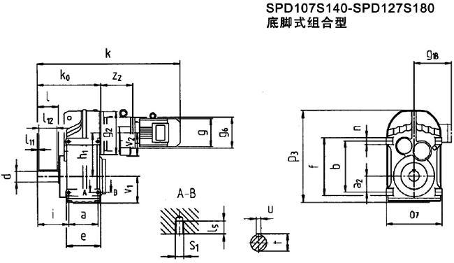 SP系列平行轴斜齿轮减速电机（图）