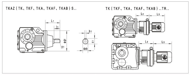 Tk系列螺旋伞减速机