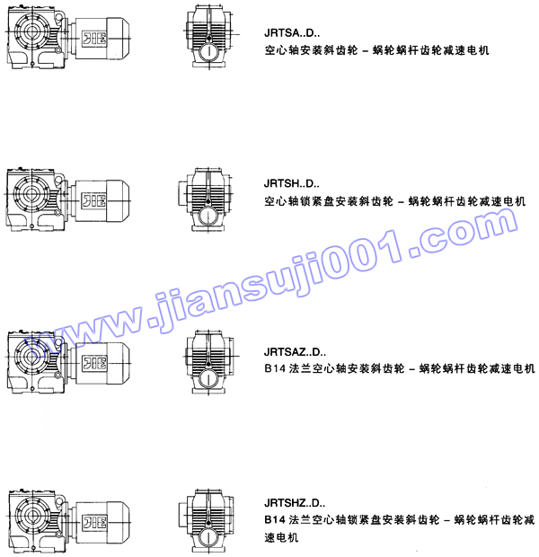 JRTS斜齿轮――蜗轮蜗杆减速电机设计方案(图2)