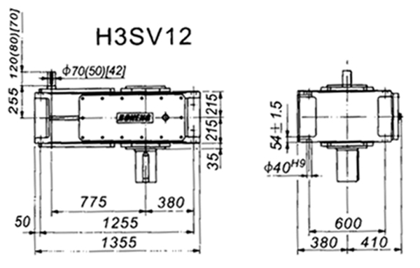 H3SV系列外型及安装尺寸图