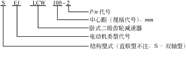 LCW型卧式二级硬齿面圆柱齿轮减速机