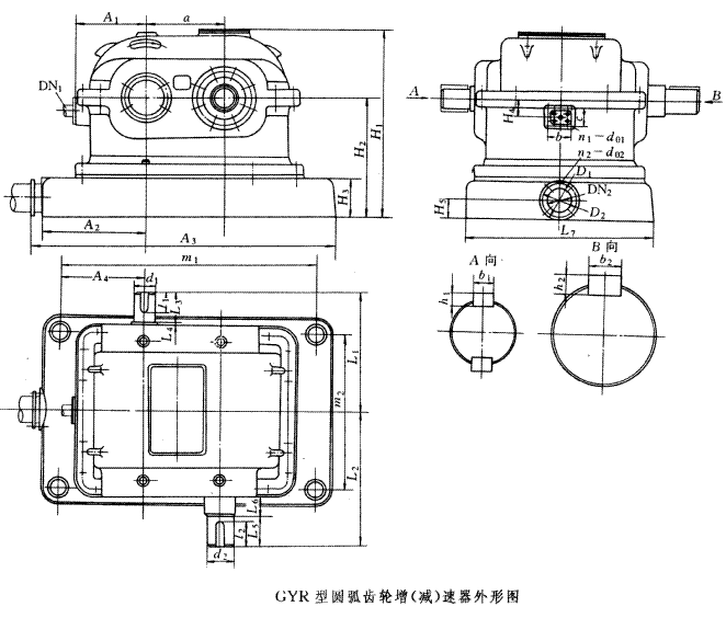 GY型高速圆弧圆柱齿轮增（减）速器